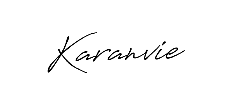 It looks lik you need a new signature style for name Karanvie. Design unique handwritten (Antro_Vectra_Bolder) signature with our free signature maker in just a few clicks. Karanvie signature style 7 images and pictures png