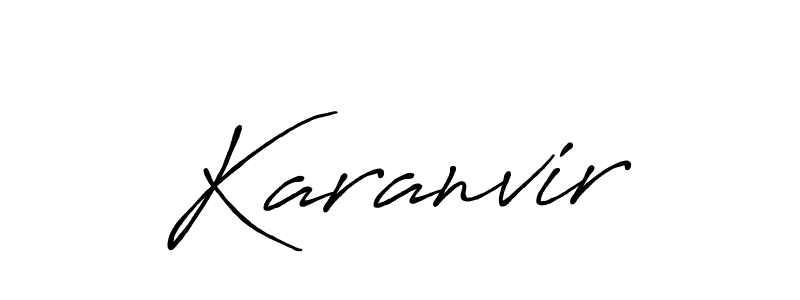 Similarly Antro_Vectra_Bolder is the best handwritten signature design. Signature creator online .You can use it as an online autograph creator for name Karanvir. Karanvir signature style 7 images and pictures png