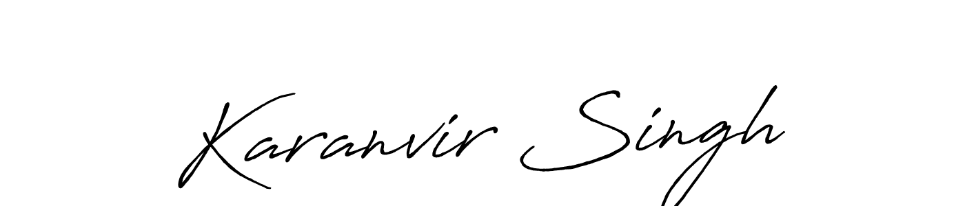 Also You can easily find your signature by using the search form. We will create Karanvir Singh name handwritten signature images for you free of cost using Antro_Vectra_Bolder sign style. Karanvir Singh signature style 7 images and pictures png