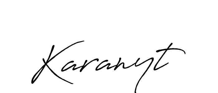 Similarly Antro_Vectra_Bolder is the best handwritten signature design. Signature creator online .You can use it as an online autograph creator for name Karanyt. Karanyt signature style 7 images and pictures png