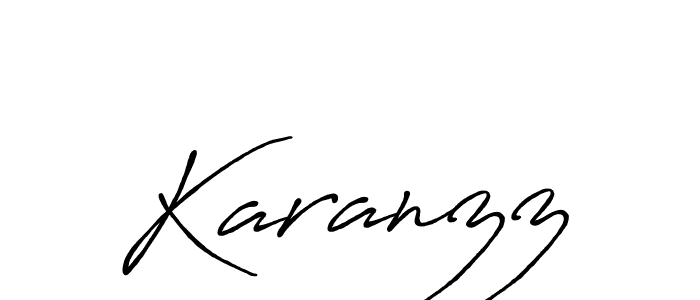 Karanzz stylish signature style. Best Handwritten Sign (Antro_Vectra_Bolder) for my name. Handwritten Signature Collection Ideas for my name Karanzz. Karanzz signature style 7 images and pictures png