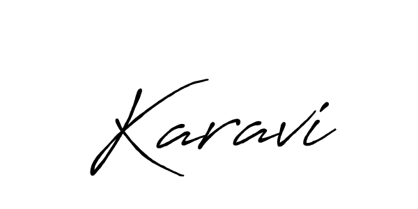 How to make Karavi signature? Antro_Vectra_Bolder is a professional autograph style. Create handwritten signature for Karavi name. Karavi signature style 7 images and pictures png