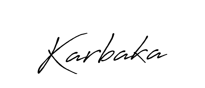if you are searching for the best signature style for your name Karbaka. so please give up your signature search. here we have designed multiple signature styles  using Antro_Vectra_Bolder. Karbaka signature style 7 images and pictures png