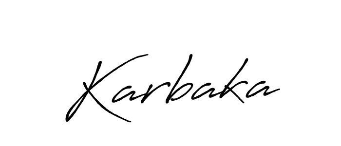 if you are searching for the best signature style for your name Karbaka. so please give up your signature search. here we have designed multiple signature styles  using Antro_Vectra_Bolder. Karbaka signature style 7 images and pictures png