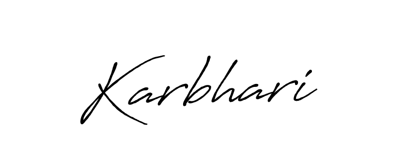 The best way (Antro_Vectra_Bolder) to make a short signature is to pick only two or three words in your name. The name Karbhari include a total of six letters. For converting this name. Karbhari signature style 7 images and pictures png