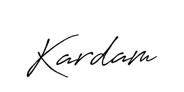 Also we have Kardam name is the best signature style. Create professional handwritten signature collection using Antro_Vectra_Bolder autograph style. Kardam signature style 7 images and pictures png