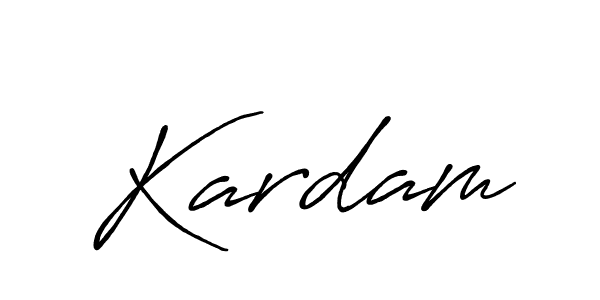 Use a signature maker to create a handwritten signature online. With this signature software, you can design (Antro_Vectra_Bolder) your own signature for name Kardam. Kardam signature style 7 images and pictures png