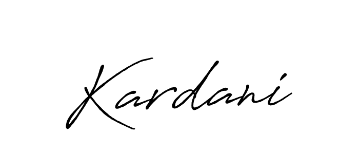 How to make Kardani name signature. Use Antro_Vectra_Bolder style for creating short signs online. This is the latest handwritten sign. Kardani signature style 7 images and pictures png