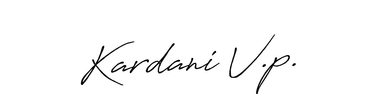 Similarly Antro_Vectra_Bolder is the best handwritten signature design. Signature creator online .You can use it as an online autograph creator for name Kardani V.p.. Kardani V.p. signature style 7 images and pictures png
