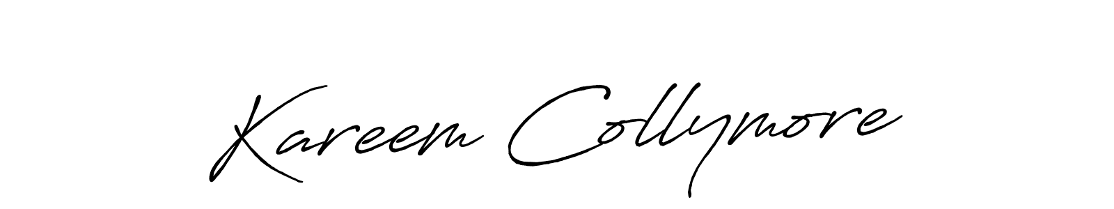 Make a beautiful signature design for name Kareem Collymore. With this signature (Antro_Vectra_Bolder) style, you can create a handwritten signature for free. Kareem Collymore signature style 7 images and pictures png