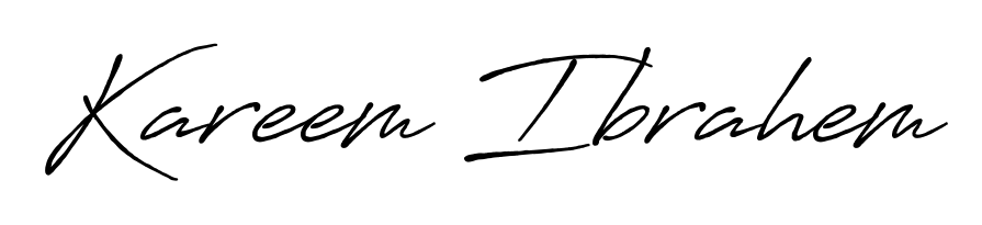 Create your official email sign-off with Kareem Ibrahem name in Antro_Vectra_Bolder style. Crisp, clean, and perfectly legible across all screens. Kareem Ibrahem signature style 7 images and pictures png