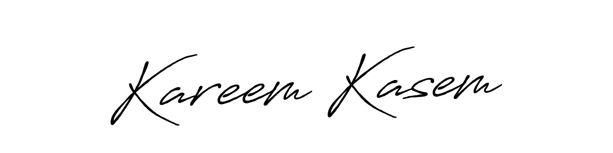 Create a beautiful signature design for name Kareem Kasem. With this signature (Antro_Vectra_Bolder) fonts, you can make a handwritten signature for free. Kareem Kasem signature style 7 images and pictures png