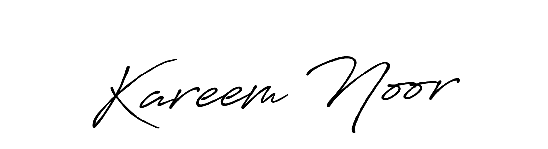 Create a beautiful signature design for name Kareem Noor. With this signature (Antro_Vectra_Bolder) fonts, you can make a handwritten signature for free. Kareem Noor signature style 7 images and pictures png