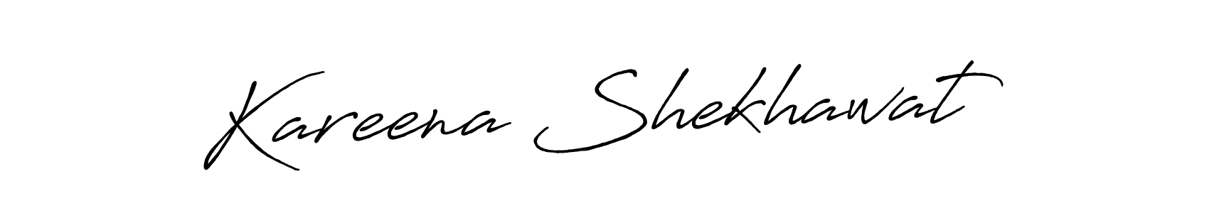 How to make Kareena Shekhawat name signature. Use Antro_Vectra_Bolder style for creating short signs online. This is the latest handwritten sign. Kareena Shekhawat signature style 7 images and pictures png