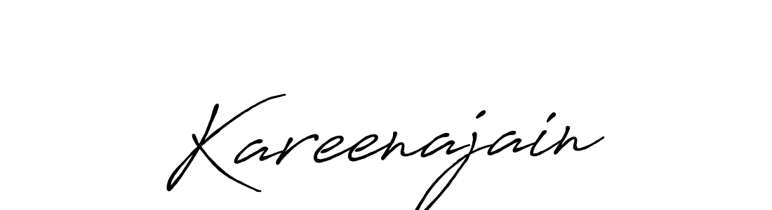 Make a beautiful signature design for name Kareenajain. With this signature (Antro_Vectra_Bolder) style, you can create a handwritten signature for free. Kareenajain signature style 7 images and pictures png