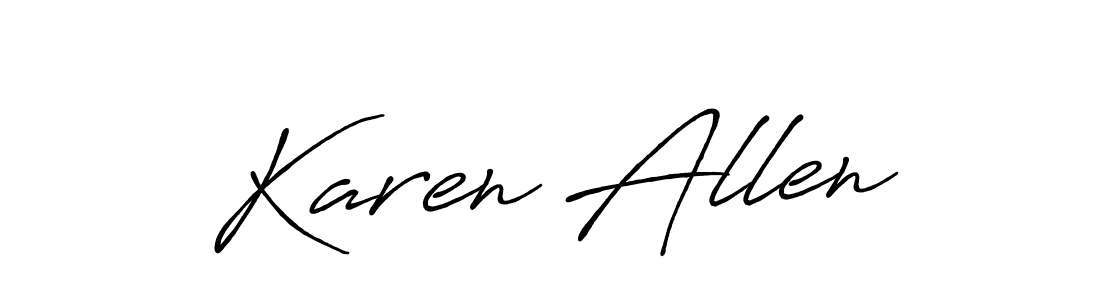 Also we have Karen Allen name is the best signature style. Create professional handwritten signature collection using Antro_Vectra_Bolder autograph style. Karen Allen signature style 7 images and pictures png