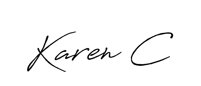 Once you've used our free online signature maker to create your best signature Antro_Vectra_Bolder style, it's time to enjoy all of the benefits that Karen C name signing documents. Karen C signature style 7 images and pictures png