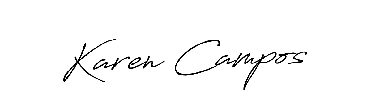 Once you've used our free online signature maker to create your best signature Antro_Vectra_Bolder style, it's time to enjoy all of the benefits that Karen Campos name signing documents. Karen Campos signature style 7 images and pictures png