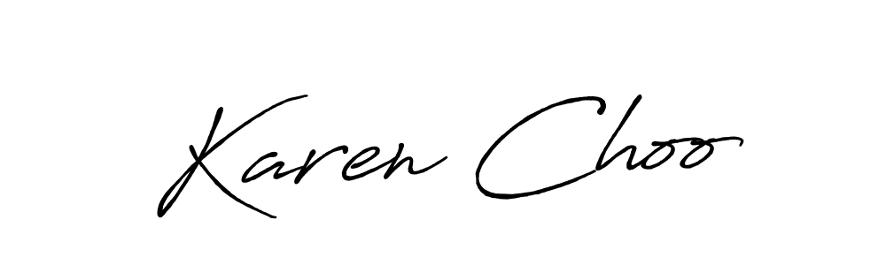 Best and Professional Signature Style for Karen Choo. Antro_Vectra_Bolder Best Signature Style Collection. Karen Choo signature style 7 images and pictures png