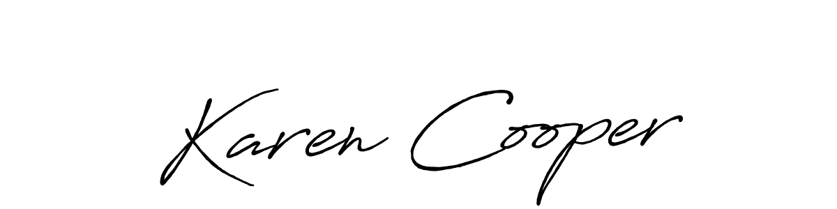 Also we have Karen Cooper name is the best signature style. Create professional handwritten signature collection using Antro_Vectra_Bolder autograph style. Karen Cooper signature style 7 images and pictures png
