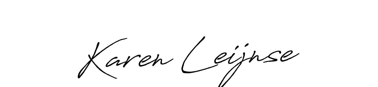 Also You can easily find your signature by using the search form. We will create Karen Leijnse name handwritten signature images for you free of cost using Antro_Vectra_Bolder sign style. Karen Leijnse signature style 7 images and pictures png