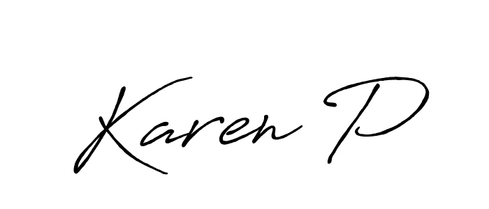 Here are the top 10 professional signature styles for the name Karen P. These are the best autograph styles you can use for your name. Karen P signature style 7 images and pictures png