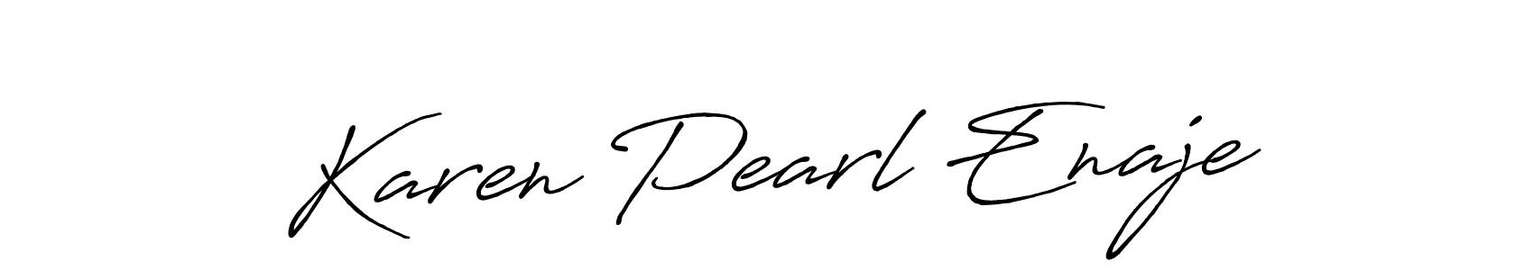 You should practise on your own different ways (Antro_Vectra_Bolder) to write your name (Karen Pearl Enaje) in signature. don't let someone else do it for you. Karen Pearl Enaje signature style 7 images and pictures png