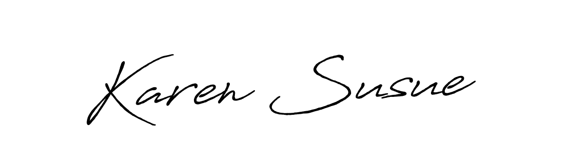 Once you've used our free online signature maker to create your best signature Antro_Vectra_Bolder style, it's time to enjoy all of the benefits that Karen Susue name signing documents. Karen Susue signature style 7 images and pictures png