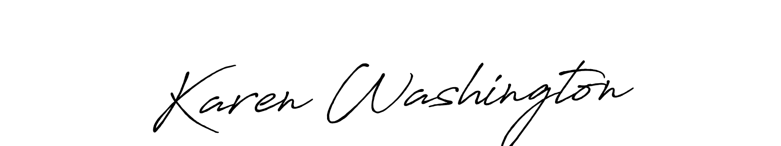 if you are searching for the best signature style for your name Karen Washington. so please give up your signature search. here we have designed multiple signature styles  using Antro_Vectra_Bolder. Karen Washington signature style 7 images and pictures png