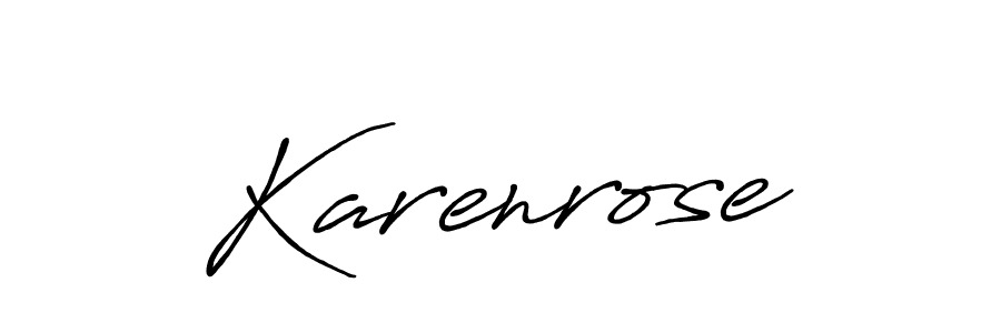 Also we have Karenrose name is the best signature style. Create professional handwritten signature collection using Antro_Vectra_Bolder autograph style. Karenrose signature style 7 images and pictures png