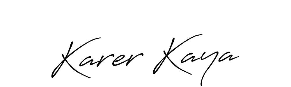 if you are searching for the best signature style for your name Karer Kaya. so please give up your signature search. here we have designed multiple signature styles  using Antro_Vectra_Bolder. Karer Kaya signature style 7 images and pictures png