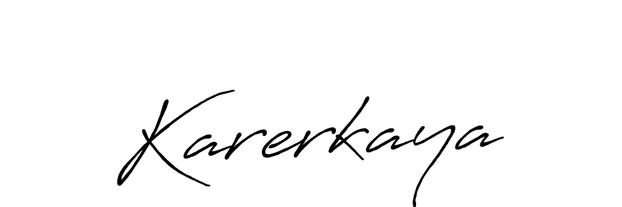 Design your own signature with our free online signature maker. With this signature software, you can create a handwritten (Antro_Vectra_Bolder) signature for name Karerkaya. Karerkaya signature style 7 images and pictures png