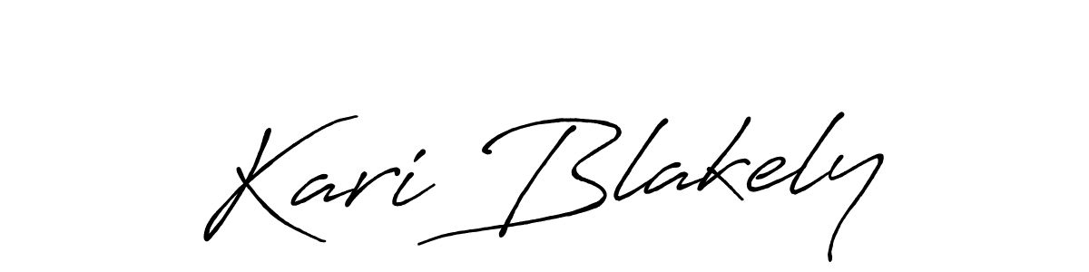 Create a beautiful signature design for name Kari Blakely. With this signature (Antro_Vectra_Bolder) fonts, you can make a handwritten signature for free. Kari Blakely signature style 7 images and pictures png
