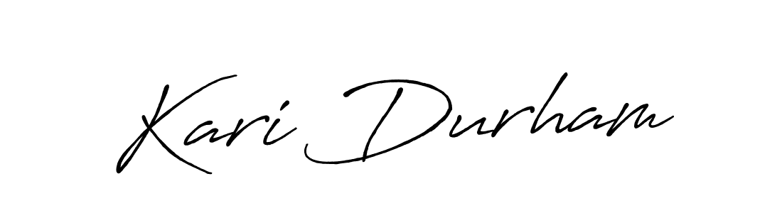 The best way (Antro_Vectra_Bolder) to make a short signature is to pick only two or three words in your name. The name Kari Durham include a total of six letters. For converting this name. Kari Durham signature style 7 images and pictures png