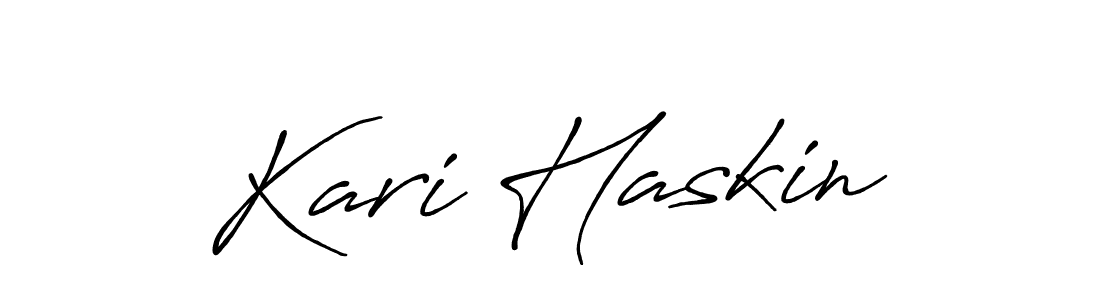 Design your own signature with our free online signature maker. With this signature software, you can create a handwritten (Antro_Vectra_Bolder) signature for name Kari Haskin. Kari Haskin signature style 7 images and pictures png