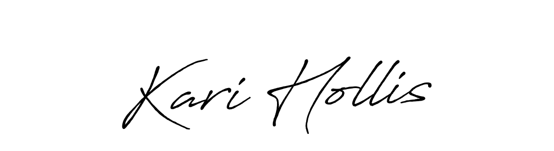 You should practise on your own different ways (Antro_Vectra_Bolder) to write your name (Kari Hollis) in signature. don't let someone else do it for you. Kari Hollis signature style 7 images and pictures png