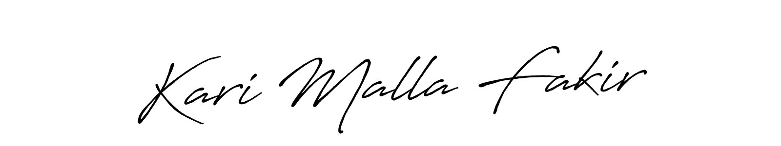 How to make Kari Malla Fakir signature? Antro_Vectra_Bolder is a professional autograph style. Create handwritten signature for Kari Malla Fakir name. Kari Malla Fakir signature style 7 images and pictures png