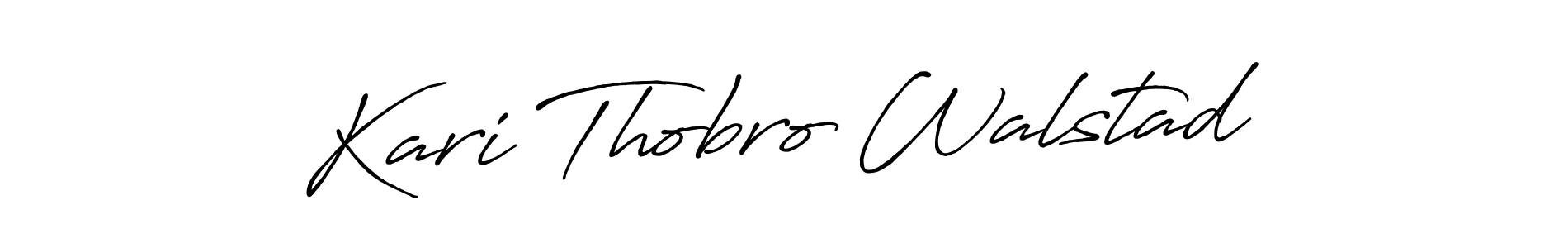 Once you've used our free online signature maker to create your best signature Antro_Vectra_Bolder style, it's time to enjoy all of the benefits that Kari Thobro Walstad name signing documents. Kari Thobro Walstad signature style 7 images and pictures png