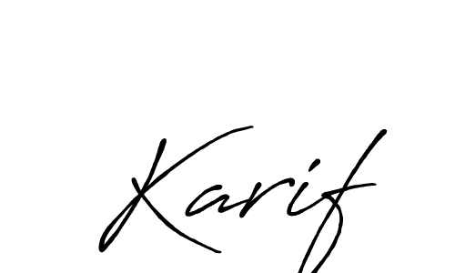 It looks lik you need a new signature style for name Karif. Design unique handwritten (Antro_Vectra_Bolder) signature with our free signature maker in just a few clicks. Karif signature style 7 images and pictures png
