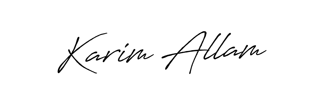 The best way (Antro_Vectra_Bolder) to make a short signature is to pick only two or three words in your name. The name Karim Allam include a total of six letters. For converting this name. Karim Allam signature style 7 images and pictures png
