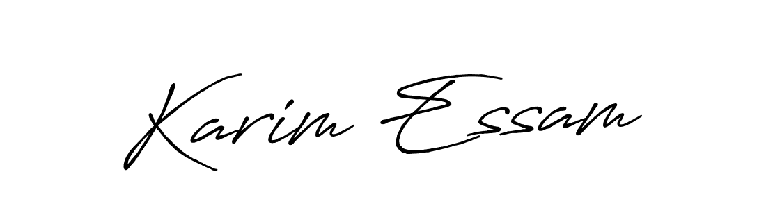 Also we have Karim Essam name is the best signature style. Create professional handwritten signature collection using Antro_Vectra_Bolder autograph style. Karim Essam signature style 7 images and pictures png