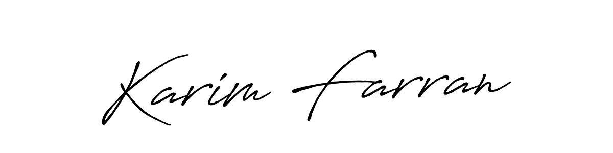 You can use this online signature creator to create a handwritten signature for the name Karim Farran. This is the best online autograph maker. Karim Farran signature style 7 images and pictures png