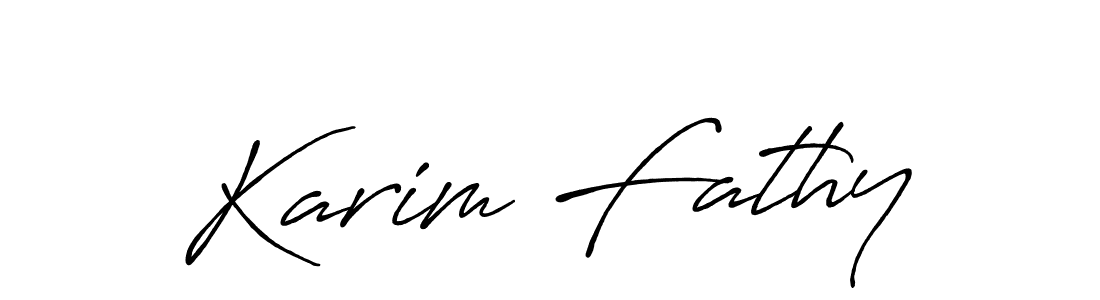 Also You can easily find your signature by using the search form. We will create Karim Fathy name handwritten signature images for you free of cost using Antro_Vectra_Bolder sign style. Karim Fathy signature style 7 images and pictures png