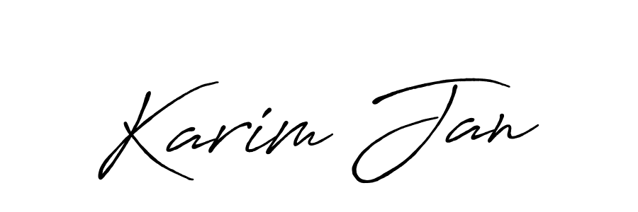 Once you've used our free online signature maker to create your best signature Antro_Vectra_Bolder style, it's time to enjoy all of the benefits that Karim Jan name signing documents. Karim Jan signature style 7 images and pictures png