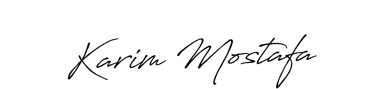 Use a signature maker to create a handwritten signature online. With this signature software, you can design (Antro_Vectra_Bolder) your own signature for name Karim Mostafa. Karim Mostafa signature style 7 images and pictures png