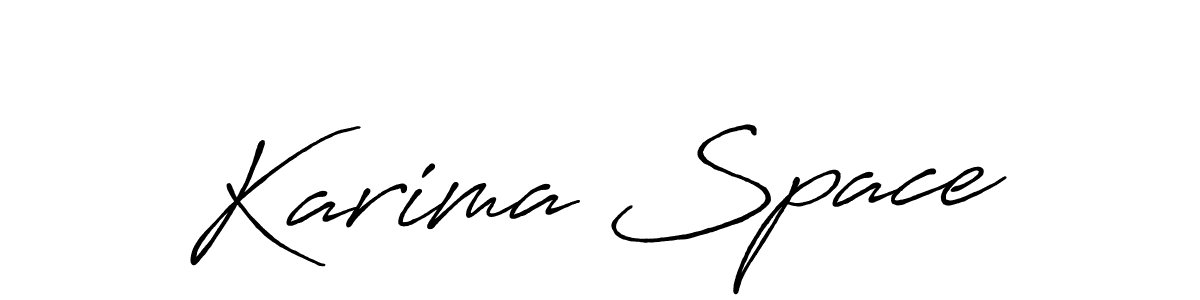 You should practise on your own different ways (Antro_Vectra_Bolder) to write your name (Karima Space) in signature. don't let someone else do it for you. Karima Space signature style 7 images and pictures png