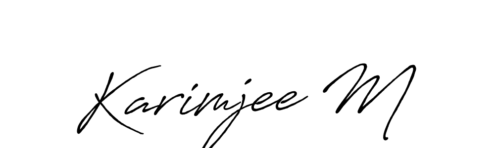 Make a beautiful signature design for name Karimjee M. Use this online signature maker to create a handwritten signature for free. Karimjee M signature style 7 images and pictures png