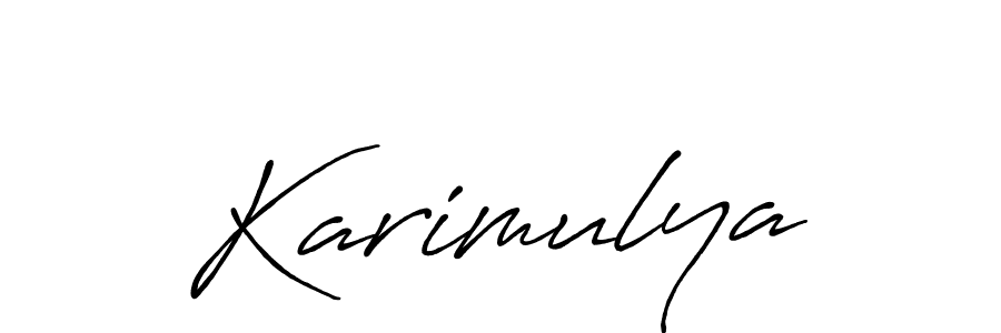 See photos of Karimulya official signature by Spectra . Check more albums & portfolios. Read reviews & check more about Antro_Vectra_Bolder font. Karimulya signature style 7 images and pictures png
