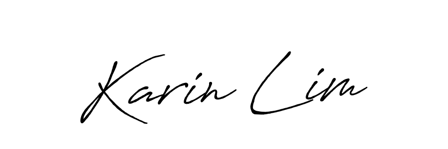 Design your own signature with our free online signature maker. With this signature software, you can create a handwritten (Antro_Vectra_Bolder) signature for name Karin Lim. Karin Lim signature style 7 images and pictures png