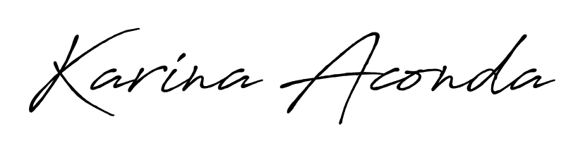 Generate high-definition signature styles for Karina Aconda. The Antro_Vectra_Bolder typeface ensures crisp legibility and sophisticated design. Karina Aconda signature style 7 images and pictures png